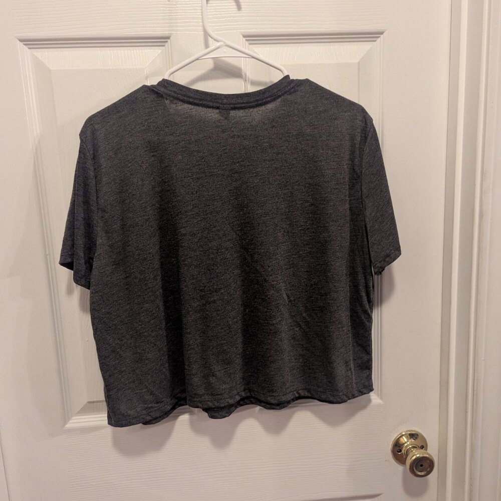 Belle + Canvas grey crop tee - xl - Picture 3 of 5